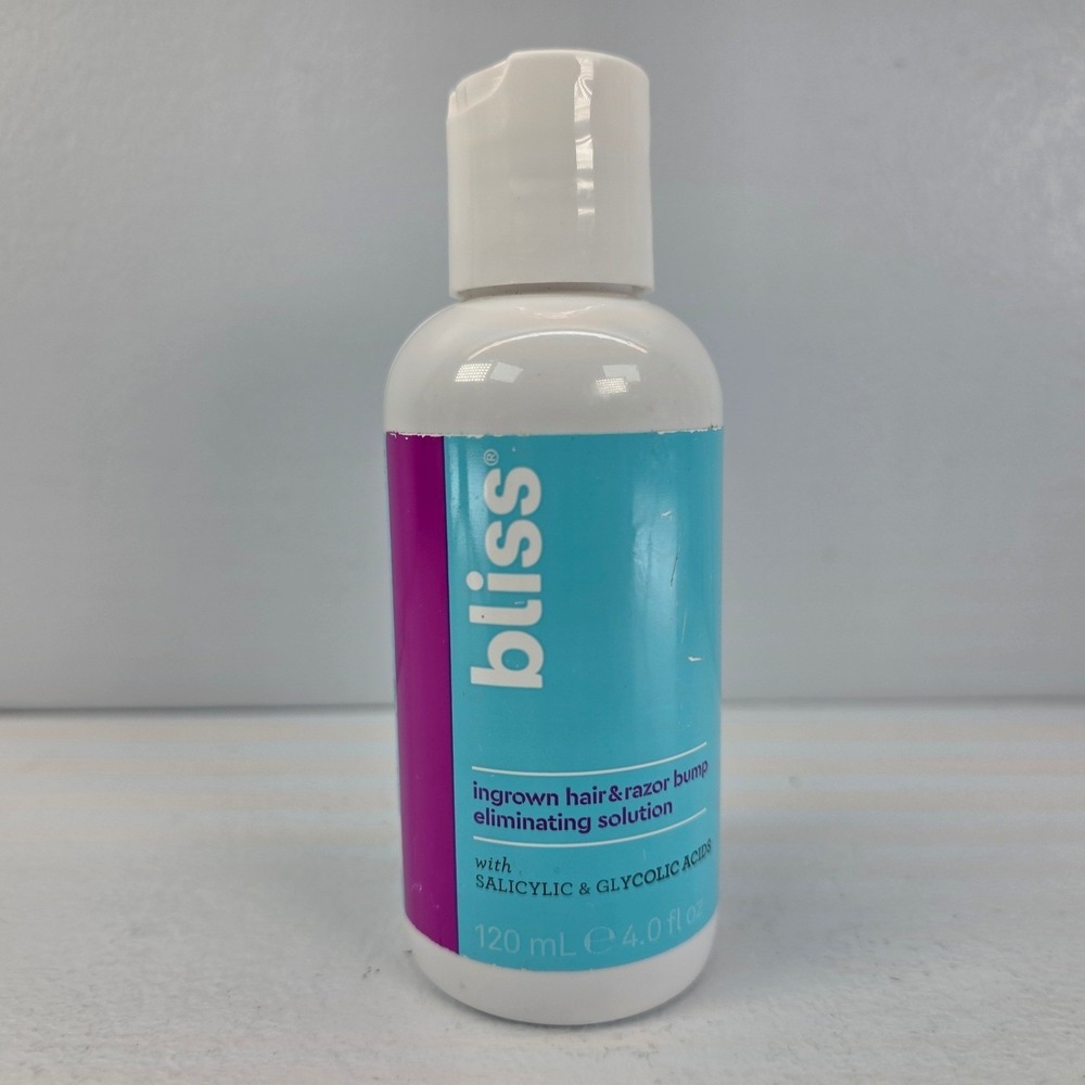 3 Pk Bliss Ingrown Hair & Razor Bump Eliminating Solution AHA BHA Exfoliant 4oz